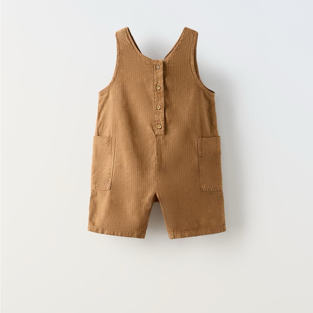 Zara linen blend jumpsuit